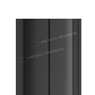 Штакетник металлический МЕТАЛЛ ПРОФИЛЬ ELLIPSE-T 19х126 (ПЭМАД-01-9005\9005-0.4)
