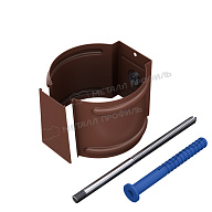 Держатель трубы (на кирпич) МЕТАЛЛ ПРОФИЛЬ Foramina PUR D100 Ral 8017